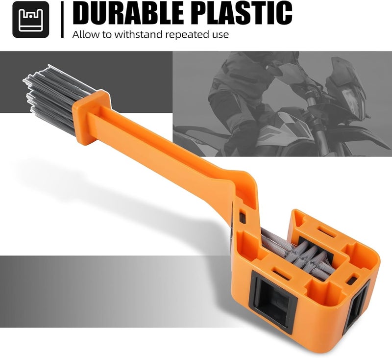 NICECNC Universal Chain Cleaning Brush Compatible with The Oil Dirt Chain & Sprocket of Steet, Sport, Off-Road Motorcycles, ATVs, Bicycles etc. Compatible with KTM Compatible with Yamaha See Fitment - Image 4